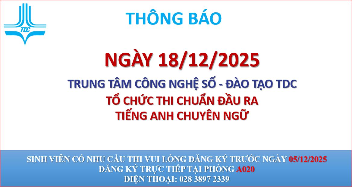 TỔ CHỨC THI CHUẨN ĐẦU RA TIẾNG ANH CHUYÊN NGỮ 